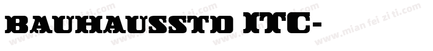 bauhausstd ITC字体转换